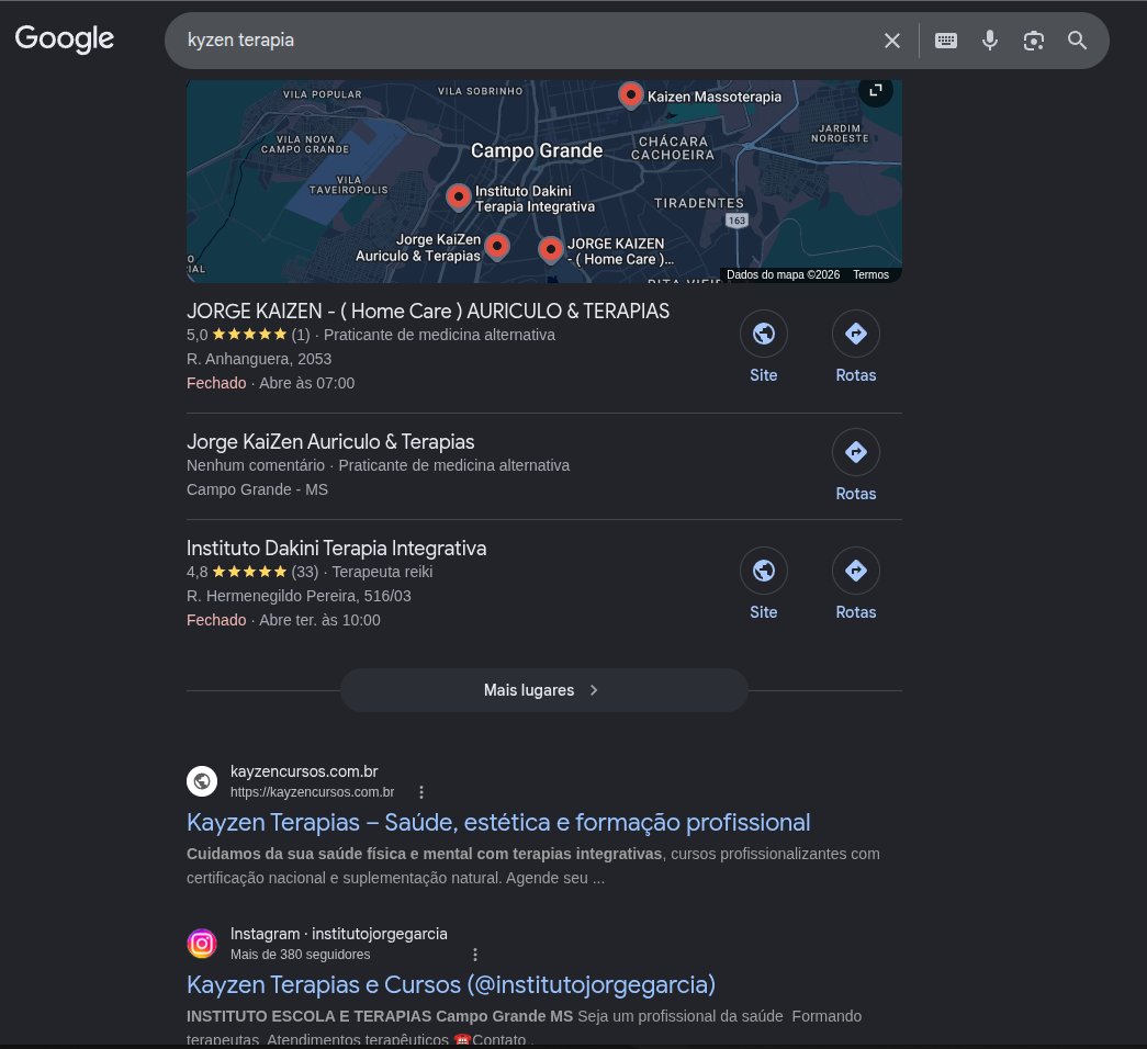 Ranking Google Kayzen Terapias